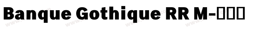 Banque Gothique RR M字体转换